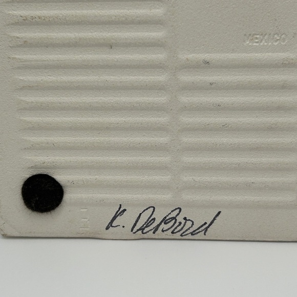 Hand-Painted Rooster Art Ceramic Tile Artist Signed​​​​​​ - Picture 5 of 7